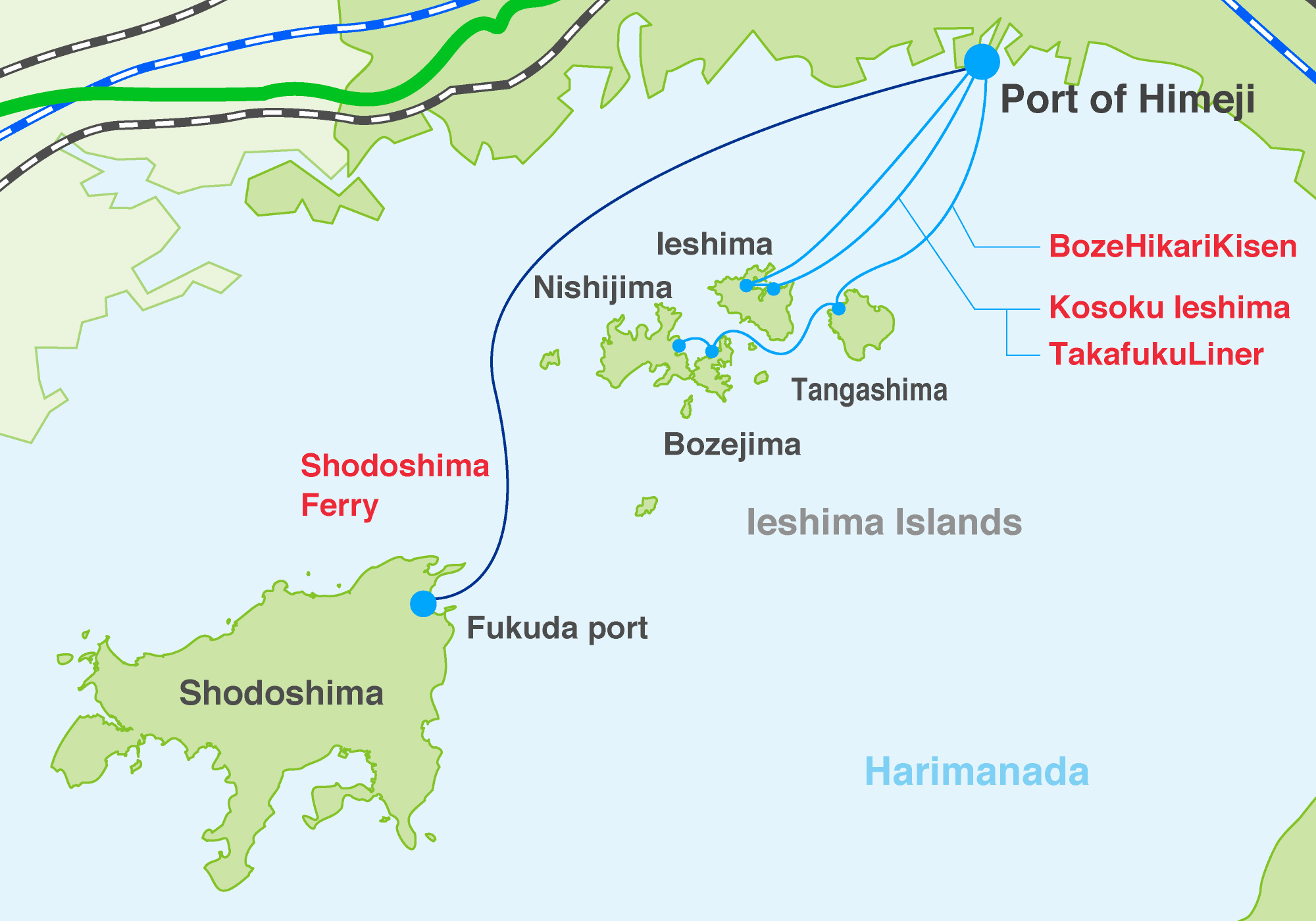 旅客船アクセス地図